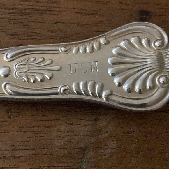 USN Kings Pattern Officers Reed &Barton by International silver Flatware set - Picture 4 of 6